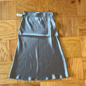 Aritzia Babaton Slip skirt in pewter grey